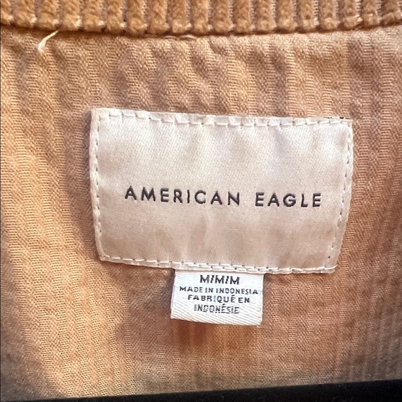 American Eagle Outfitters Brown Corduroy Button-Down Shirt Jacket - Picture 2 of 6
